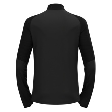 Odlo Long Sleeve Shirt Descent Ceramiwarm Mid Layer with Half Zip Underwear Black Men's